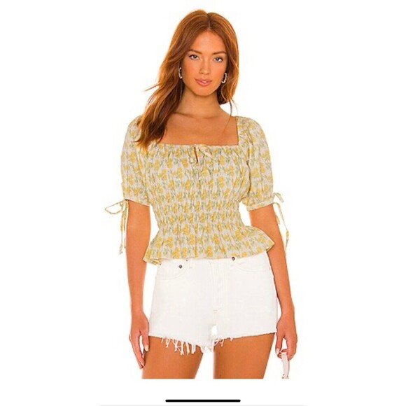 Faithfull the Brand Tops - Faithful the Brand Edna Top in Dahlee Floral Print size small